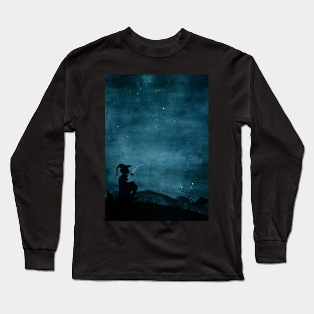 Starry Night Long Sleeve T-Shirt by djrbennett